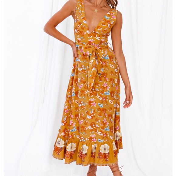 Fortunate One - walk along the siene midi dress, size S - Picture 2 of 14